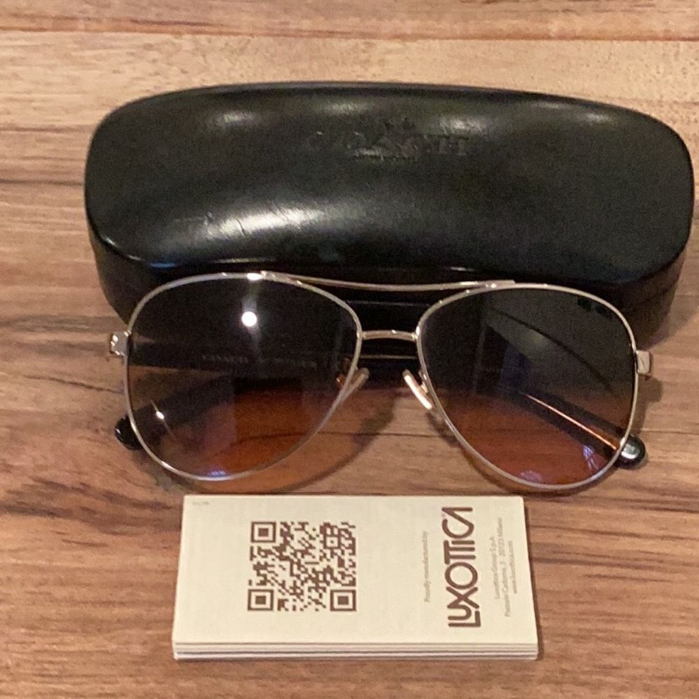 Coach Eyeglasses HC 7077-932195 Light Gold Frame Brown Gradient Lens 58-14-140
